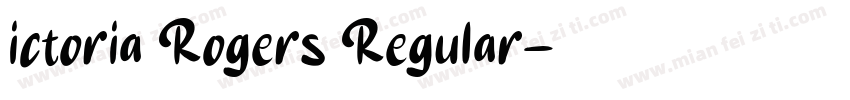 ictoria Rogers Regular字体转换